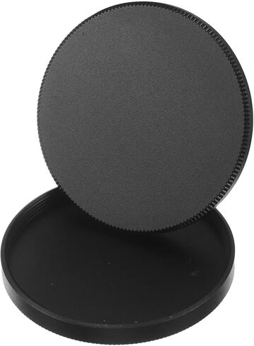 Baluue 1 Pair 43mm Lens Filter Storage Case, Portable and Protective Aluminum Alloy Cap with Cover, Dustproof Camera Filter Organizer for Photography and Camera Bag in Kuwait
