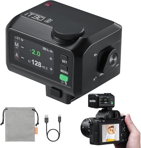 Godox iT30Pro-F Pocket TTL Camera Flash for Fujifilm: 2.4G Wireless with Touchscreen (Equivalent to Built-in X3 Trigger), HSS 1/8000s, 560 Flashes, Built-in Diffuser for Portrait in Kuwait