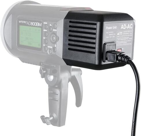 Godox AD-AC Power Source Adapter with 16.4'/5m Cable, for Godox AD600 AD600B AD600M AD600BM AD600BM II for Flashpoint XPLOR 600 Flash Strobe Lights in Kuwait