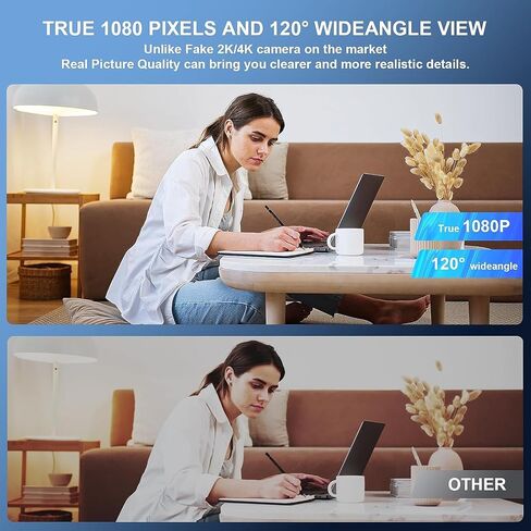 Clock Hidden Camera 1080P HD - 2.4G WiFi Hidden Camera Wireless Charger with Night Vision, Motion Detection & 110° Wide View, Wireless Security Camera for Home Baby Monitoring/Office/Store in Kuwait