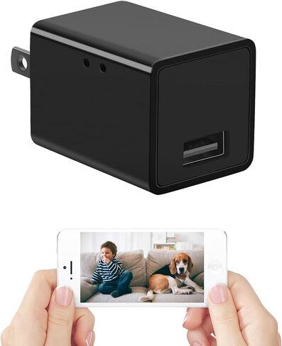 Hidden Spy Camera 1080P WiFi Wireless Small HD Indoor Home Office Security Camera Compact Surveillance Monitoring Camera with Motion Detection and App Live Feed in Kuwait