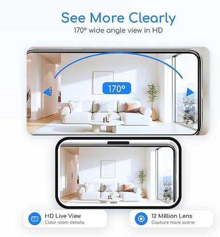 Hidden Camera 2K WiFi Spy Camera Wireless Nanny Cam Motion Detection | Spy Camera Hidden Camera 2K WiFi Wireless Nanny Cam with Motion Detection, Long Battery Life Mini Indoor Security Camera in Kuwait