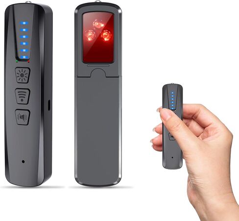 ZHENHAN Hidden Camera & Bug Detector – Portable Anti-Spy Device for GPS Trackers, Wireless Bugs | Travel, Home, Office Security (Black) in Kuwait