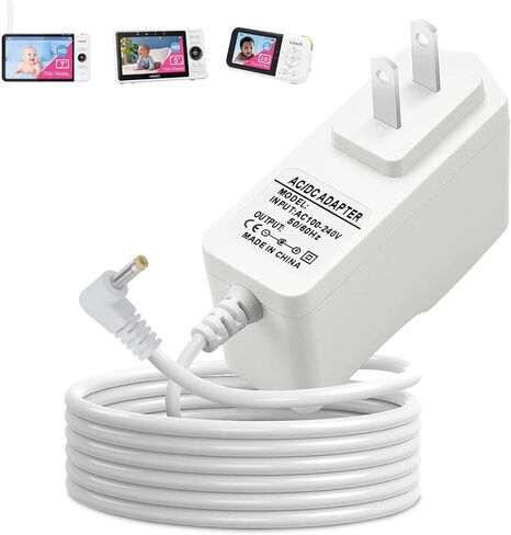 20FT Power Cord Charger for VTech VM901 VM919HD VM919-2HD VM819 VM819-2 PU Baby Monitor Unit, 5V Extra Long Power Cable Replacement,Round-Pin Power Adapter (NOT for Baby Unit Camera) in Kuwait