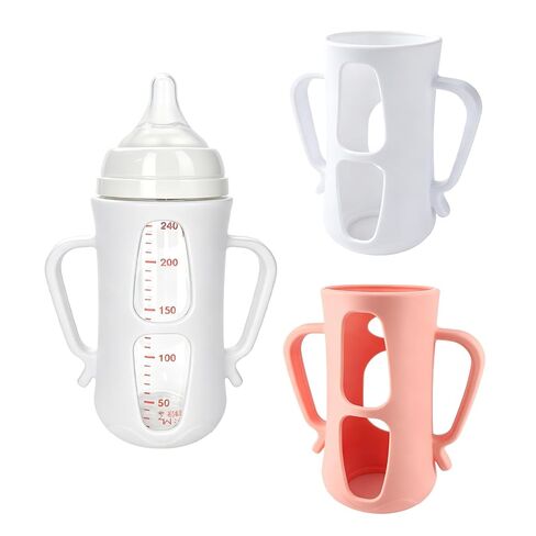 Silicone Sleeves for Pigeon Glass Bottles – 2 Pack Baby Bottle Sleeve with Easy-Grip Handles, Shock-Absorbing Anti-Breakage Cover, Food-Grade BPA-Free Silicone Holder for 8.1oz Pigeon Bottles in Kuwait