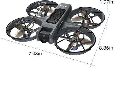 Adult Drone with VR Goggles Headset, First-Person View, 1080P HD Camera for Beginners FPV Quadcopter, 360° Flip, Brushless Motor, Optical Flow Hovering, Speed Control, Propeller Guards, One-Key Takeoff/Landing, Remote Control Helicopter and Airplane for B in Kuwait