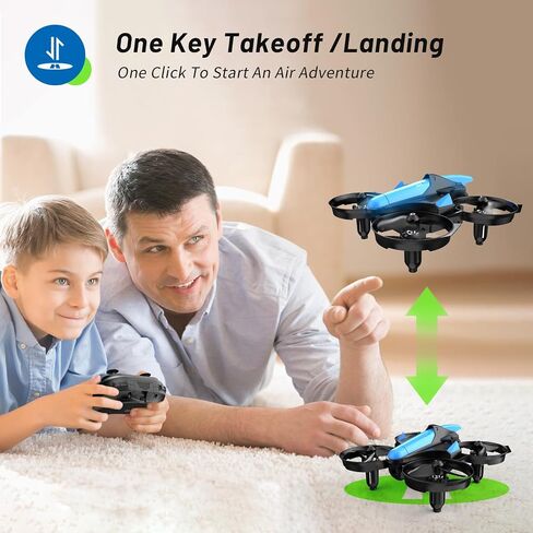 Mini Drone for Kids 8-12 and Beginners, RC Quadcopter Toy with Auto Hovering, One Key Start/Landing, Headless Mode, 3D Flips, Circle Fly, Indoor Small Drone Gift for Boys and Girls in Kuwait