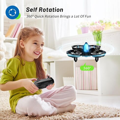 Mini Drone for Kids 8-12 and Beginners, RC Quadcopter Toy with Auto Hovering, One Key Start/Landing, Headless Mode, 3D Flips, Circle Fly, Indoor Small Drone Gift for Boys and Girls in Kuwait