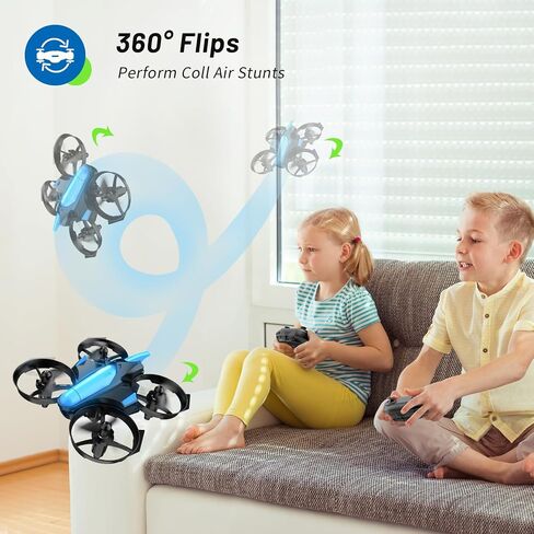 Mini Drone for Kids 8-12 and Beginners, RC Quadcopter Toy with Auto Hovering, One Key Start/Landing, Headless Mode, 3D Flips, Circle Fly, Indoor Small Drone Gift for Boys and Girls in Kuwait