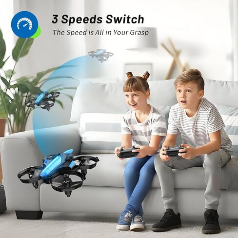 Mini Drone for Kids 8-12 and Beginners, RC Quadcopter Toy with Auto Hovering, One Key Start/Landing, Headless Mode, 3D Flips, Circle Fly, Indoor Small Drone Gift for Boys and Girls in Kuwait