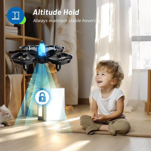 Mini Drone for Kids 8-12 and Beginners, RC Quadcopter Toy with Auto Hovering, One Key Start/Landing, Headless Mode, 3D Flips, Circle Fly, Indoor Small Drone Gift for Boys and Girls in Kuwait