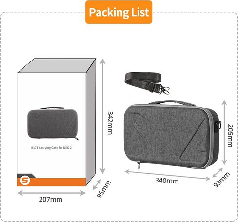 Carrying Case for DJI Neo 2 Fly More Combo Accessories | Portable Storage Bag for DJI Neo 2 Digital Transceiver / RC 2 Controller / 6 batteries / Battery Charger Hub in Kuwait