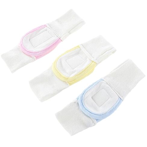 BESPORTBLE 3pcs Adjustable Cotton Diaper Fixing Tape Elastic Safety Belt for Boys and Soft Comfortable Reusable Strips in Blue Yellow Pink in Kuwait