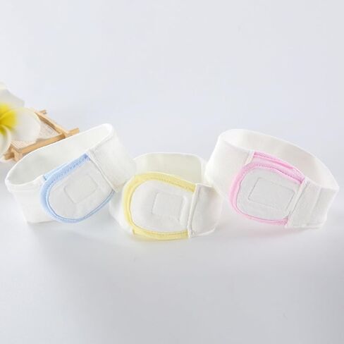 BESPORTBLE 3pcs Adjustable Cotton Diaper Fixing Tape Elastic Safety Belt for Boys and Soft Comfortable Reusable Strips in Blue Yellow Pink in Kuwait