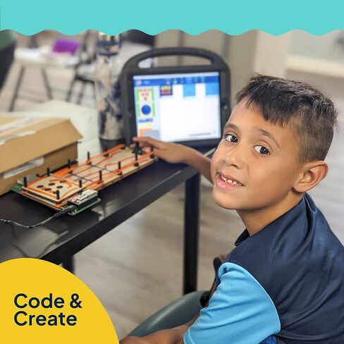 Pushes, Pulls & Pins: Build-Your-Own STEAM Bowling Game – DIY Forces & Motion STEM/STEAM Kit for Kids Ages 6+ | Learn Beginner Coding with Sensors, Lights & Sound | Fun STEM Gift for Boys & Girls in Kuwait