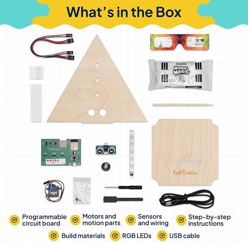 Art Electric: Build Interactive Art that Lights, Moves & Plays Music | STEAM/STEM Interactive Art Kit for Teens 12+ | Programmable LEDs, Motors, Sound & Coding | Educational Gift in Kuwait