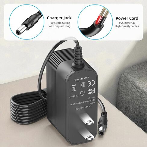21V Charger for VARSK 12 Inch VAR180 Cordless Weed Wacker | Cordless Weed Wacker 20V Battery Power Cord Replacement in Kuwait