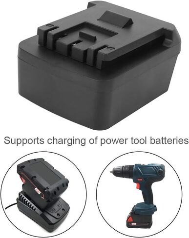 lyrlody 18V Lithium Ion Battery Adapter, ABS PC Power Tool Adapter with Charging for Cordless Power Tools, to Battery Adapter in Kuwait