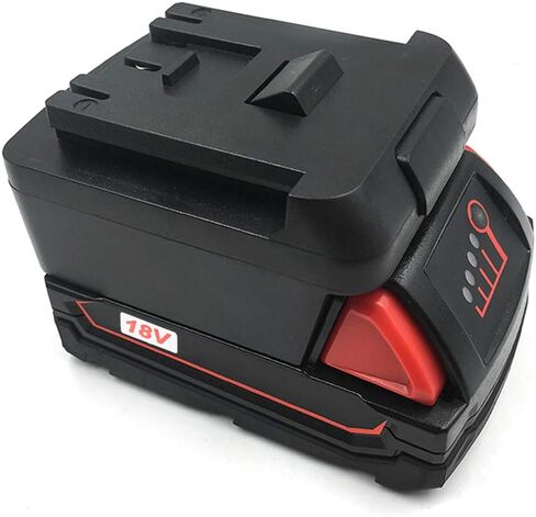 lyrlody 18V Lithium Ion Battery Adapter, ABS PC Power Tool Adapter with Charging for Cordless Power Tools, to Battery Adapter in Kuwait