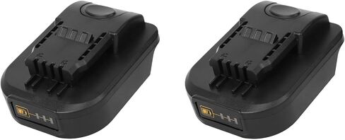 Power Tool Battery Adapter Converter Compatible 18V to 20V 4 Pin Tools, Secure Battery Conversion Adapter for Drills Saws 3D Printed Black 2 Pack in Kuwait