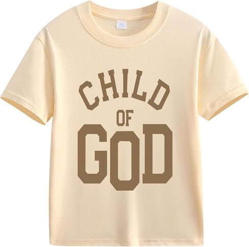 Toddler Boys Gilrs God Says I Am Shirts Kids Religion Jesus Truck Construction Vehicle Bow Short Sleeves Tops 2-7 Years in Kuwait