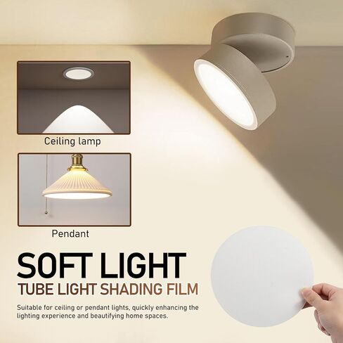 2pcs 18cm Ceiling Light Diffuser Soft Lampshade Glare Shield Plastic Cover for Nursery and Bedroom Downlight in Kuwait