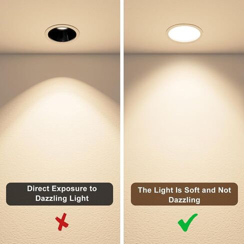 2pcs 18cm Ceiling Light Diffuser Soft Lampshade Glare Shield Plastic Cover for Nursery and Bedroom Downlight in Kuwait