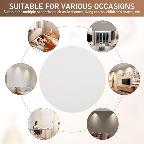 2pcs 18cm Ceiling Light Diffuser Soft Lampshade Glare Shield Plastic Cover for Nursery and Bedroom Downlight in Kuwait