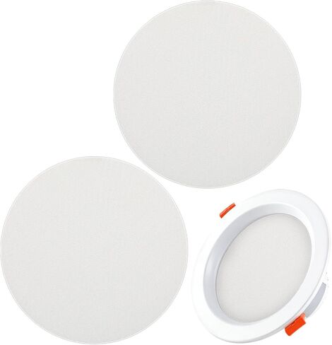 2pcs 18cm Ceiling Light Diffuser Cover Soft Plastic Lamp Shade Anti-glare LED Glare Shield Safe Nursery Bedroom Living Room in Kuwait