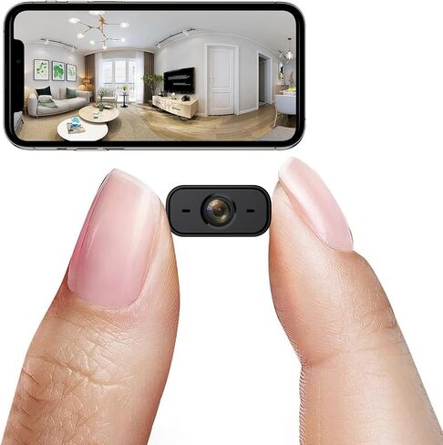 Hidden Camera, Small Cameras Nanny Cam Hidden Wireless Cameras for Home Camera Indoor Spy Camera with 1080P HD and Night Vision for Home Security, Room, Pet, Baby in Kuwait