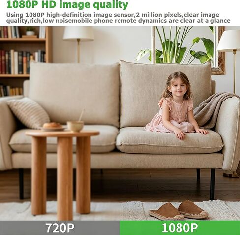 Hidden Camera, Small Cameras Nanny Cam Hidden Wireless Cameras for Home Camera Indoor Spy Camera with 1080P HD and Night Vision for Home Security, Room, Pet, Baby in Kuwait