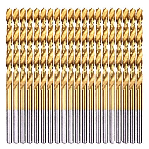 20PCS, 19/64", Titanium Coated Twist Drill Bits in Kuwait