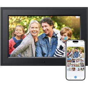 7 Inch WiFi Digital Picture Frame, Electronic Photo Frame with App Control, IPS Display 1024x600, Up to 256GB Storage, Ideal Gifts for Parents, Kids, Friends in Kuwait