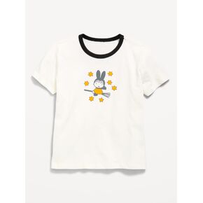 Old Navy Miffy™ Graphic Ringer T-Shirt for Girls - Sea Salt in Kuwait