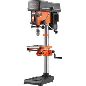VEVOR 8 in Benchtop Drill Press, 2.5A Induction Motor, Tabletop Drilling Machine with 750/1140 / 1740/2340 / 3200 RPM Adjustable Speed, 0-45° Tilting Worktable, LED Work Light, for Wood Metal in Kuwait