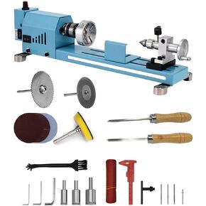 Mini Lathe Machine Multi-Purpose Lathe With Professional Tools Torno Para Madera Cutting Grinding Polishing Desktop Metal Lathes Easy To Use in Saudi Arabia