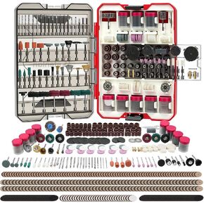 699PCS Rotary Tool Accessories Kit, 1/8" Shank Rotary Tool Bit Compatible with Dremel, Universal Attachments for Cutting, Sanding, Polishing, Grinding, Drilling in Saudi Arabia