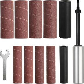 Hand-Held Drum Spindle Sande For Woodworkingr, Silvery | Rubber Sanding Drum, For Drill in Kuwait