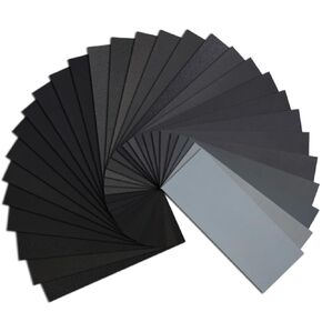 45PCS Sandpaper,Atosun Premium Wet Dry Waterproof Sand Paper, 120 to 5000 Assorted Grit Sanding Paper for Wood Furniture Finishing, Metal Sanding and Automotive Polishing, 9 x 3.6 Inches.(Atosun) in Kuwait