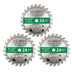 3Pack Combo 7-1/4 Inch Circular Saw Blades with 5/8" Arbor, TCT ATB 24T Framing, 40T Crosscutting, 60T Finish Saw Blade for Various Wood Cutting in Saudi Arabia