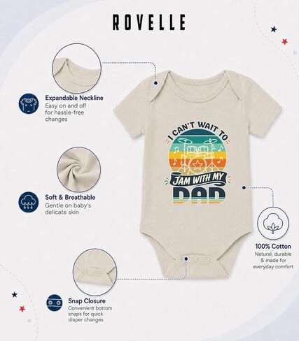 Assorted Baby Onesies For Dads - Newborn Dad Daddy Gifts Assorted Colors in Kuwait