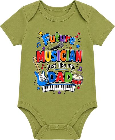 Assorted Baby Onesies For Dads - Newborn Dad Daddy Gifts Assorted Colors in Kuwait