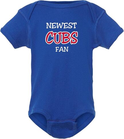 Curiositees New Cubs Fan Baby Bodysuit Romper Outfit - Royal in Kuwait