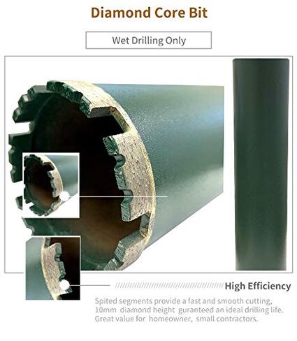 VORTEX DIAMOND VCB 4 Inch Wet Concrete Diamond Core Drill Bit for Concrete Stone Granite Marble (4") in Kuwait