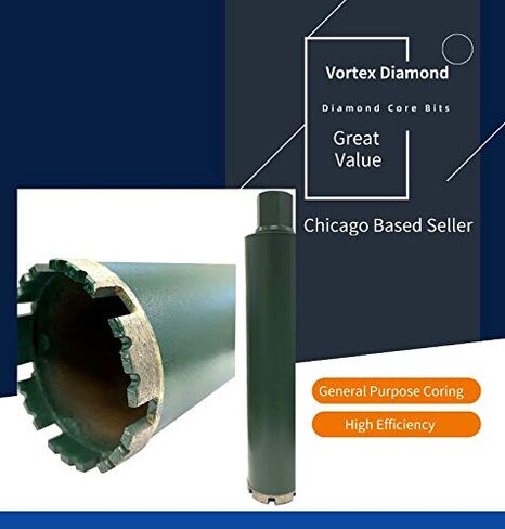 VORTEX DIAMOND VCB 4 Inch Wet Concrete Diamond Core Drill Bit for Concrete Stone Granite Marble (4") in Kuwait
