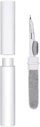 3-in-1 Earbuds Cleaning Pen with Soft Brush – Multifunctional Cleaner Kit for Wireless Earphones, Headphones Charging Box, Computer Keyboard, Phone Ports and Electronics(White) in Kuwait