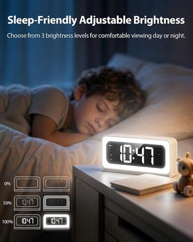 2K Clock Camera, 5G&2.4G WiFi Indoor Security Camera, Color Night Vision, Motion Detection with Alerts & Siren, 5200mAh Battery, Micro SD/Cloud Storage, Night Light in Kuwait