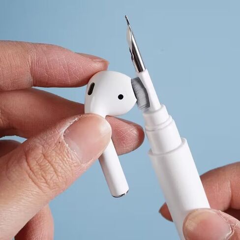 Electronic Cleaning Pen for Earbuds & Keyboards - Portable Precision Cleaning Kit for Earphone Laptop, Tablet, Phone, Computer, Camera Lens (White) in Kuwait