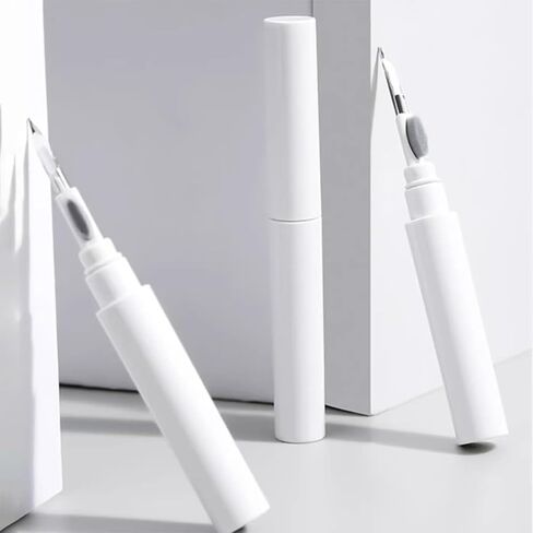 Electronic Cleaning Pen for Earbuds & Keyboards - Portable Precision Cleaning Kit for Earphone Laptop, Tablet, Phone, Computer, Camera Lens (White) in Kuwait
