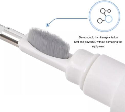 Electronic Cleaning Pen for Earbuds & Keyboards - Portable Precision Cleaning Kit for Earphone Laptop, Tablet, Phone, Computer, Camera Lens (White) in Kuwait